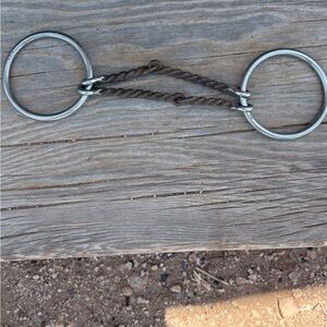 Metal Horse Bit with Rings